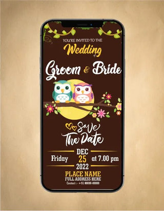 Love Bird Wedding Invitations | W-61