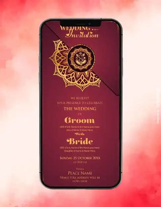 Mandala Wedding Invitation | IM-2190