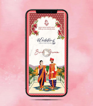 Marathi Wedding Invitation Video | W-349-V