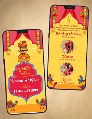 Marwari Wedding Invitation | W-104