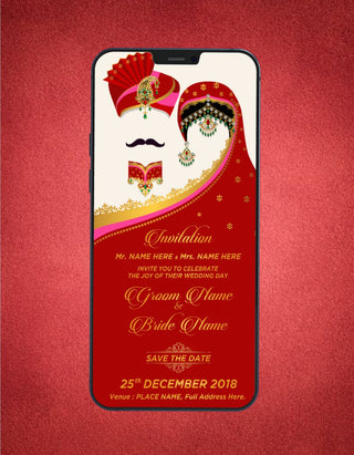 Marwari Wedding Invitation eCards | W-03