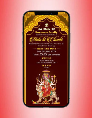 Mata Ki Chowki Invites | M-20