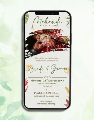 Mehendi Invitation eCard | IM-2426