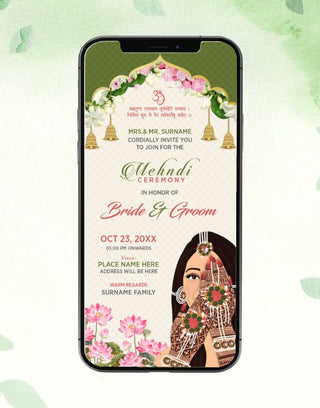 Mehendi Invitations Card