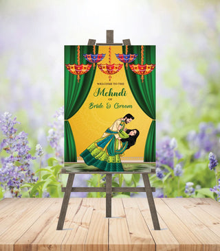 Mehndi Ceremony Welcome Board | IM-2500