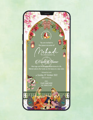 Mehndi Invitation Video | W-262-V