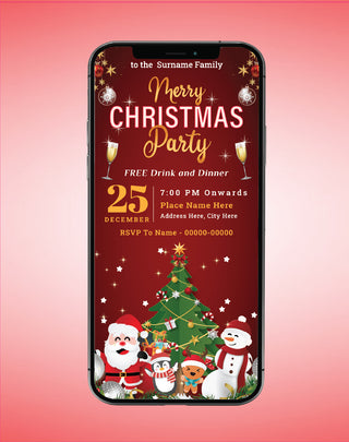 Merry Christmas Party Invitation | MC-04