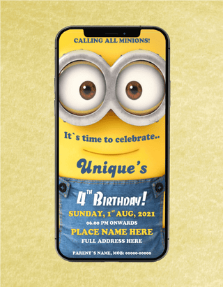 Minion Invitations | B-42