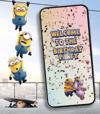 Minions Birthday Video Invitation | IM-2048