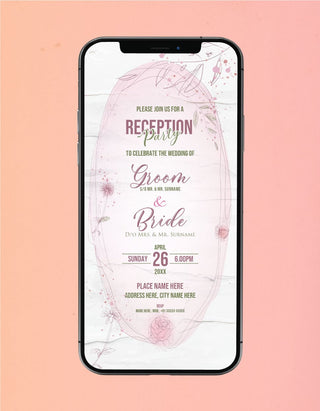 Modern Reception Invitation | W-369