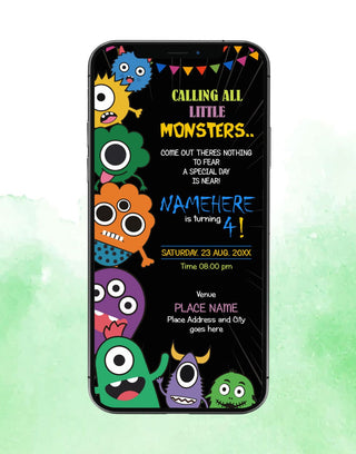 Monsters Birthday Invitation | IM-2298