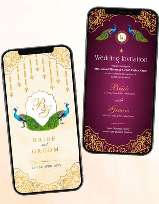 Multicolor Wedding Card Pdf | IM-2113