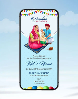 Mundan Sanskar Invitation Card | IM-2558