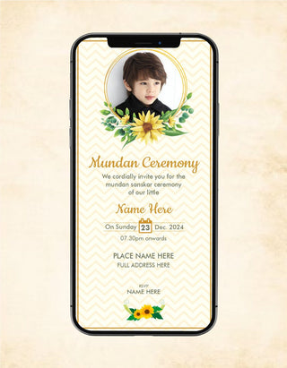 Mundan Ceremony Invite | MU-04