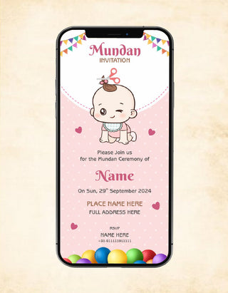 Mundan Invitation Card | MU-05