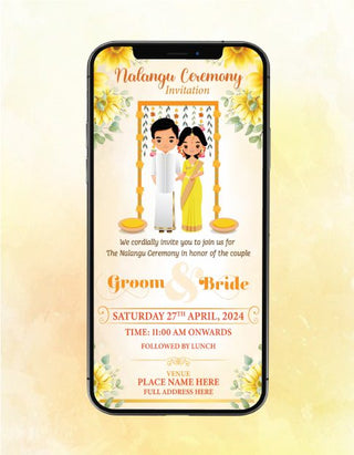 Nalangu Ceremony Invitation | W-276