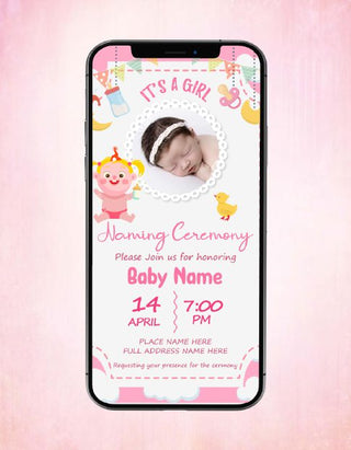 Naming Ceremony Invitation Templates | NC-02