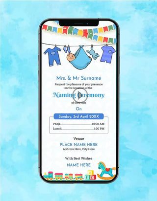 Naming Ceremony Invitation Video | IM-2119-V