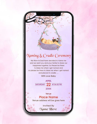 Naming &amp; Cradle Ceremony Invitation | IM-2547