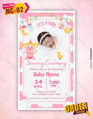 Naming Ceremony Invitation Templates 