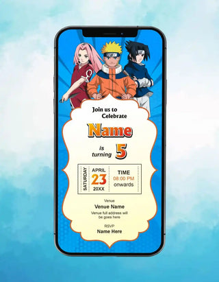 Naruto Birthday Invitation Card | IM-2470