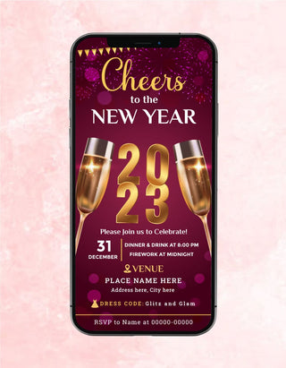 New Year Invitation Card | NY-08