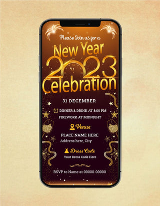 New Year Celebration Invitation | NY-09