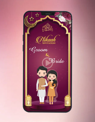 Nikah Invitation Video | W-297-V