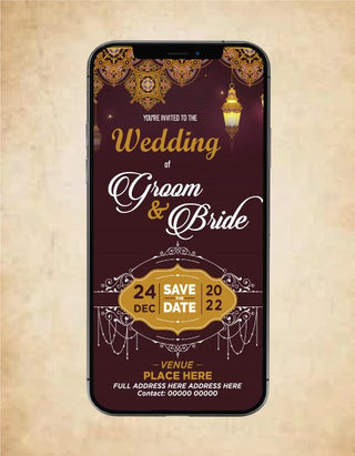 Nikah Invitation eCards | W-22