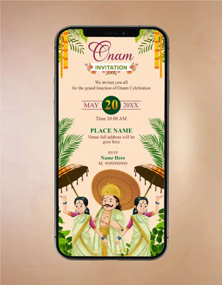 Onam Festival Invitation Card | IM-2349