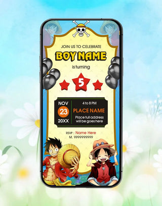 One Piece Birthday Invitation | IM-2536