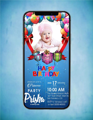 Online Digital Birthday Invitation eCards | B-06