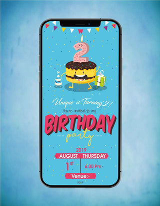 Paperless Birthday Invitations eCards | B-09