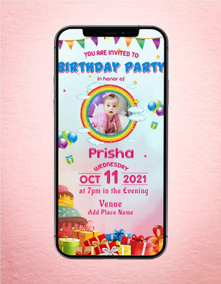 Paperless Birthday Invites | B-18