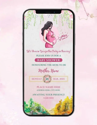 Pastel Colors Baby Shower Invitation Card | IM-2619