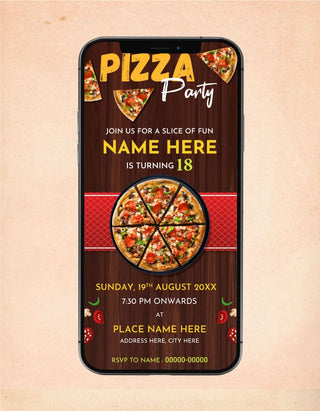 Pizza Party Invitations | IM-2217