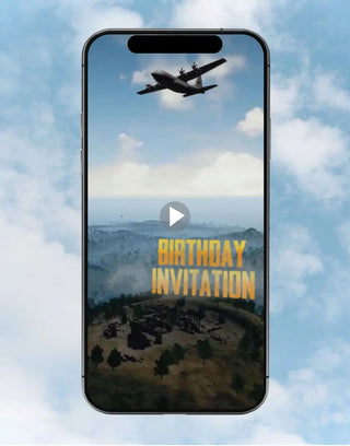 Pubg Birthday Party Invitation Video | IM-2625