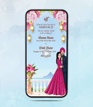 Punjabi Caricature Wedding Invitation Video | IM-2026