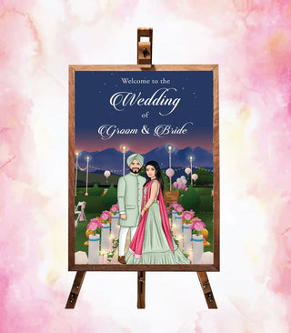 Punjabi Wedding Signage Board | IM-2499