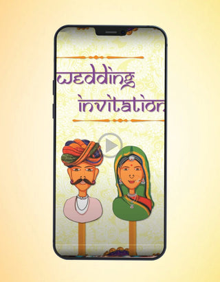 Rajasthani Marwari Wedding Invitation Video | IM-701