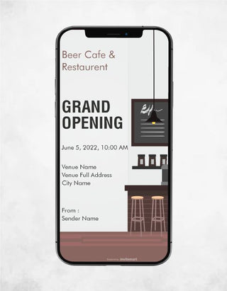 Restaurant and Cafe Grand Opening Invitation | GO-11