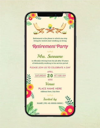 Retirement Party Card | RP-04