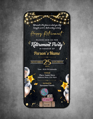 Retirement Party Invitation | RP-01