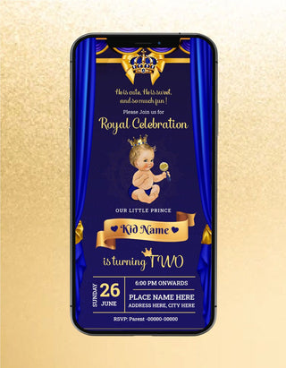 Royal Celebration Birthday Invitations | B-93