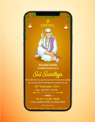 Sai Sandhya Invitation Card | SB-02