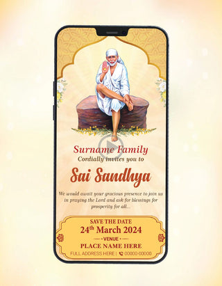 Sai Sandhya Invitation Video | SB-01-V