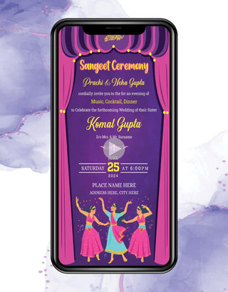 Sangeet Ceremony Invitation Video | W-230-V