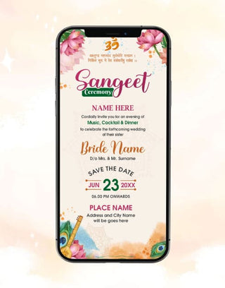 Sangeet Ceremony eCard | IM-2311