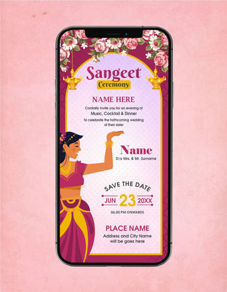 Sangeet Invitation Template | IM-2271