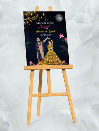 Sangeet Welcome Sign Board Online | IM-2405